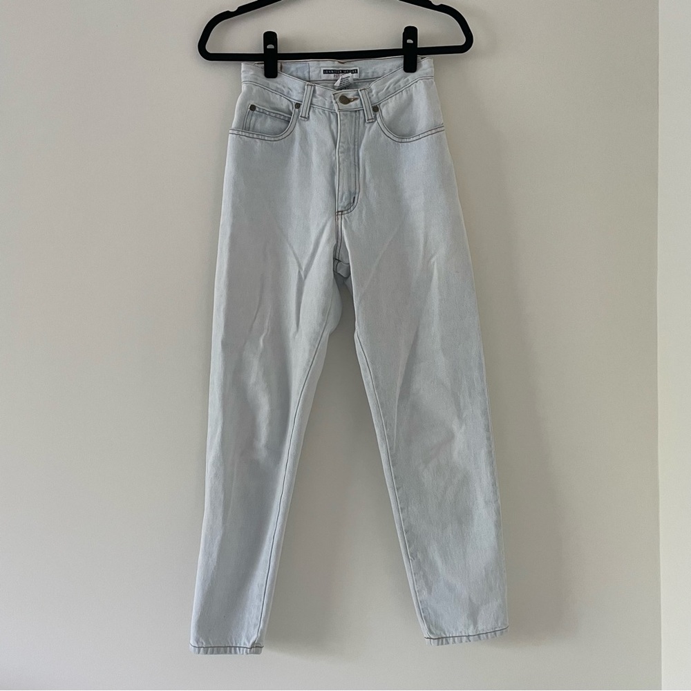 Light wash thrifted mom jeans